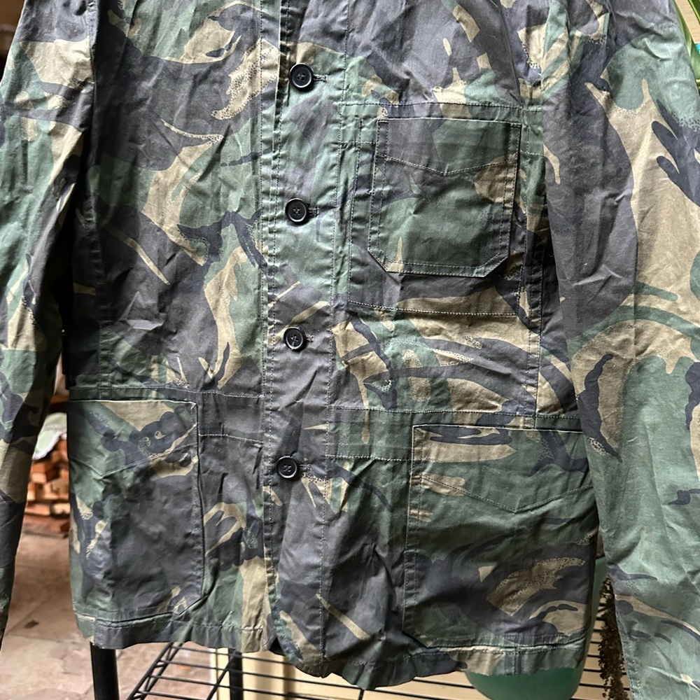 ALLSAINTS SPITALFIELDS Camo Wax Spurr Hardy Blazer XL EUC
3 pocket button down - Picture 8 of 11